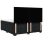 Preview: Boxspringbett mit Matratze Schwarz 180x200 cm Samt