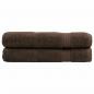 Preview: ARDEBO.de - Premium-Handtücher SOLUND 2 Stk. Braun 100x200 cm 600 g/m²