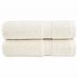 Preview: ARDEBO.de - Premium-Handtücher SOLUND 2 Stk. Cremeweiß 50x100 cm 600 g/m²