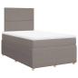 Preview: Boxspringbett mit Matratze Taupe 120x200 cm Stoff