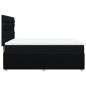 Preview: ARDEBO.de - Boxspringbett mit Matratze Schwarz 140x200 cm Stoff