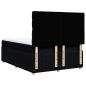 Preview: Boxspringbett mit Matratze Schwarz 140x200 cm Stoff