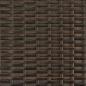 Preview: Gartensofa 2-Sitzer Sonnenschirm und Hocker Braun Poly Rattan