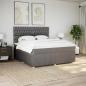Preview: Boxspringbett mit Matratze Taupe 180x200 cm Stoff