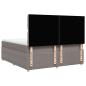 Preview: Boxspringbett mit Matratze Taupe 180x200 cm Stoff