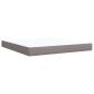 Preview: Boxspringbett mit Matratze Taupe 180x200 cm Stoff