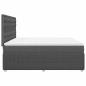 Preview: Boxspringbett mit Matratze Dunkelgrau 180x200 cm Stoff