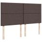Preview: Boxspringbett mit Matratze Dunkelbraun 200x200 cm Stoff