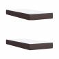 Preview: Boxspringbett mit Matratze Dunkelbraun 200x200 cm Stoff