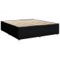 Preview: Boxspringbett mit Matratze Schwarz 200x200 cm Stoff