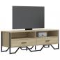 Preview: ARDEBO.de - TV-Schrank Sonoma-Eiche 122x34x41 cm Holzwerkstoff