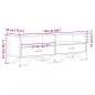 Preview: TV-Schrank Sonoma-Eiche 122x34x41 cm Holzwerkstoff