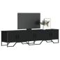 Preview: ARDEBO.de - TV-Schrank Schwarz 180x34x41 cm Holzwerkstoff