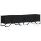 Preview: TV-Schrank Schwarz 180x34x41 cm Holzwerkstoff