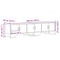 Preview: TV-Schrank Schwarz 180x34x41 cm Holzwerkstoff