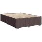 Preview: Boxspringbett mit Matratze Dunkelbraun 160x200 cm Stoff