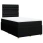 Preview: Boxspringbett mit Matratze Schwarz 120x200 cm Stoff