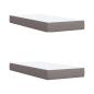 Preview: Boxspringbett mit Matratze Taupe 200x200 cm Stoff