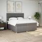 Preview: Boxspringbett mit Matratze Taupe 200x200 cm Stoff