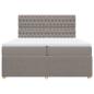 Preview: Boxspringbett mit Matratze Taupe 200x200 cm Stoff