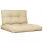 Preview: Palettenkissen 2-tlg. Beige Stoff