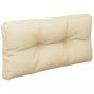 Preview: Palettenkissen 2-tlg. Beige Stoff