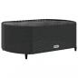 Preview: 10-tlg. Garten-Sofagarnitur mit Kissen Schwarz Poly Rattan