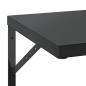 Preview: Wandregale 2 Stk. 75x40 cm Schwarz Edelstahl