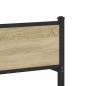 Preview: Metallbett ohne Matratze Sonoma-Eiche 140x200 cm