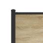 Preview: Metallbett ohne Matratze Sonoma-Eiche 140x200 cm