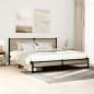 Preview: ARDEBO.de - Metallbett ohne Matratze Sonoma-Eiche 183x213 cm