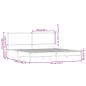 Preview: Metallbett ohne Matratze Sonoma-Eiche 183x213 cm