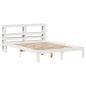 Preview: Bettgestell mit Kopfteil ohne Matratze Weiß 150x200 cm