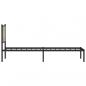 Preview: Metallbett ohne Matratze Sonoma-Eiche 100x190 cm