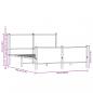 Preview: Metallbett ohne Matratze Sonoma-Eiche 137x190 cm
