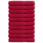 Preview: Premium-Saunatücher SOLUND 10 Stk. Rot 80x200 cm 600 g/m²