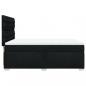Preview: Boxspringbett mit Matratze Schwarz 140x200 cm Stoff