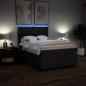 Preview: Boxspringbett mit Matratze Schwarz 140x200 cm Stoff