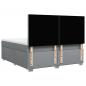Preview: Boxspringbett mit Matratze Hellgrau 180x200 cm Stoff