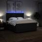 Preview: Boxspringbett mit Matratze Schwarz 180x200 cm Stoff