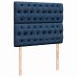 Preview: Boxspringbett mit Matratze Blau 120x190 cm Stoff