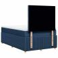 Preview: Boxspringbett mit Matratze Blau 120x190 cm Stoff