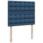 Preview: Boxspringbett mit Matratze Blau 120x190 cm Stoff