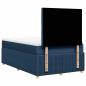 Preview: Boxspringbett mit Matratze Blau 120x200 cm Stoff