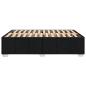 Preview: Bettgestell ohne Matratze Schwarz 140x190 cm Stoff