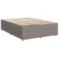 Preview: Boxspringbett mit Matratze Taupe 140x190 cm Stoff