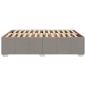 Preview: Bettgestell ohne Matratze Taupe 140x190 cm Stoff