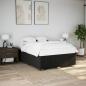 Preview: ARDEBO.de - Bettgestell ohne Matratze Schwarz 160x200 cm Stoff