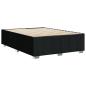 Preview: Bettgestell ohne Matratze Schwarz 160x200 cm Stoff