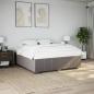 Preview: ARDEBO.de - Bettgestell ohne Matratze Taupe 180x200 cm Stoff